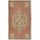 Vintage One-of-a-Kind Rectangle 1'9" X 3' Hand Knotted Area Rug