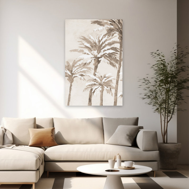 Palmier - art de palmiers tropicaux, H 60 po x l 40 po