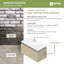 Panneau de faux béton moderne EverStone, l 48 1/4 po x H 24 1/8 po x P 7/8 po, pierre brume-122477306