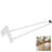 ROUS Hardware 36" Hairpin Furniture Leg | Steel Mid-Century Modern Table Leg – Snow (White), 1 Count-339201034-339201030