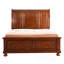 Grand lit traditionnel en cerisier pour espaces confortables