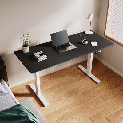 160Cm W Height Adjustable T-Shaped Standing Desk