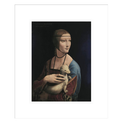 Portrait de Cecilia Gallerani (Dame à l'hermine) par Leonardo Da Vinci - Estampe numérique encadrée