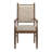 Cipolla Wood Finish Beige Fabric Arm Chair-105513479