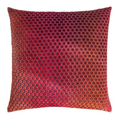 Dots Square Velvet Pillow Cover & Insert