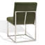 Chaise d'appoint rembourrée en acier inoxydable Athens-1213203037-1208584447