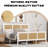 Rattan Bed Frame With Headboard, Boho Cane Platform Bed Frame With Strong Metal Slat, Noise Free-930438023-907927858