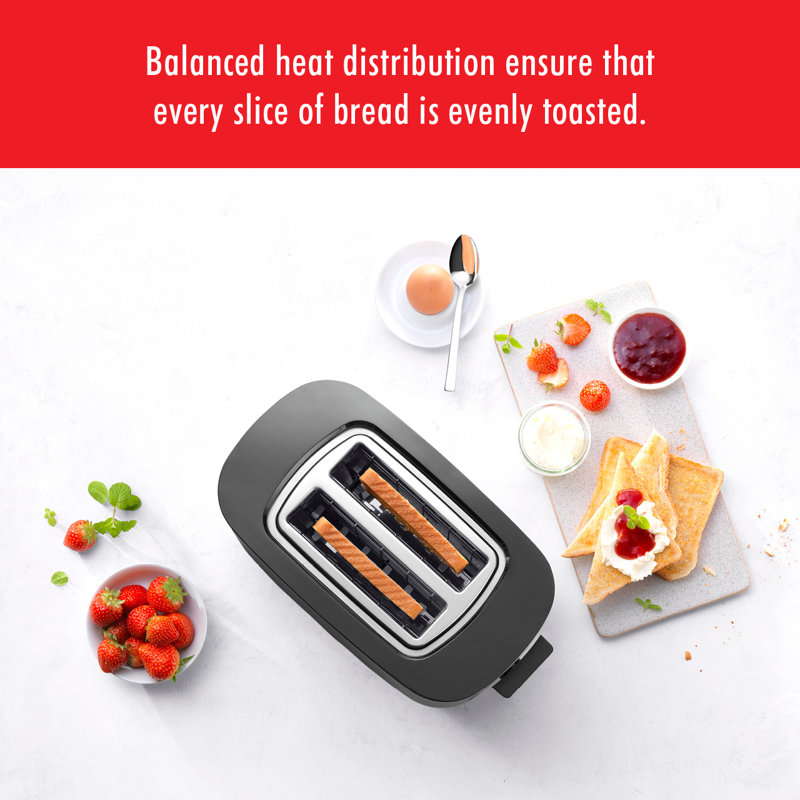 Enfinigy 2 Slice Cool Touch Toaster, Black