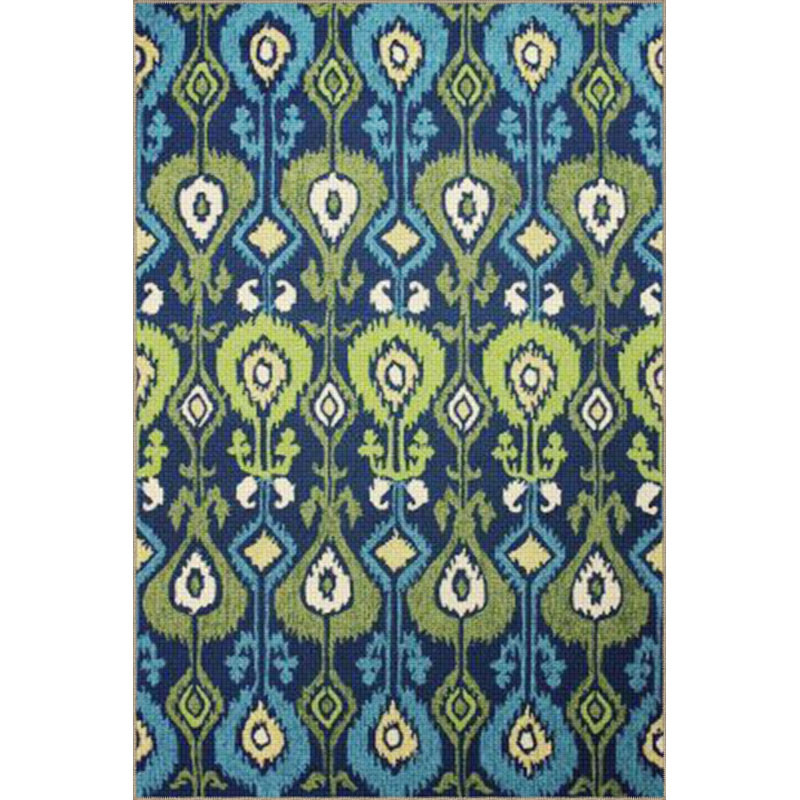 Tapis à motif floral et à motif floral tissé à la main, Rectangle 3 pi 11 po x 5 pi 11 po