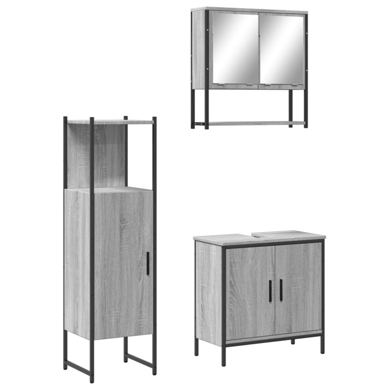 Adasyn Bathroom Furniture Suite, Grey Sonoma