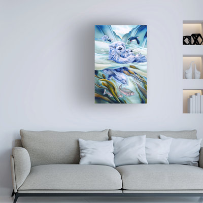Art mural sur toile tendue - «Home On The Waves» de Jody Bergsma pour décoration de salon, de chambre à coucher ou de bureau - 22 x 32