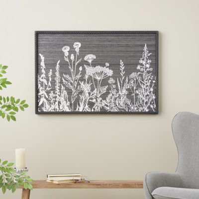 Encadré sur bois minimaliste