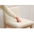 Albia Modern Farmhouse 26" H Linen Upholstered Counter Stool with Ergonomic Curved Back and Solid Wood Frame-598433155