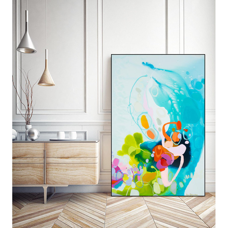«Beneath the Shiny Surface» par Claire Desjardins - reproduction sur toile flottante