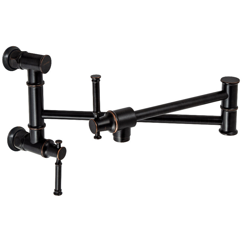 Robinet de cuisine remplisseur de pot, Bronze huilé