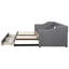 Lit de jour rembourré extensible polyvalent avec deux tiroirs de rangement, idéal pour une utilisation quotidienne et pouvant accueillir des invités dans n'importe quelle pièce-10738232