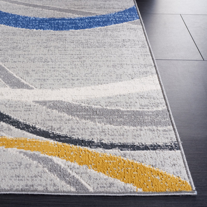 Hanen Performance Abstract Rug, Rectangle 5'3" x 7'6"