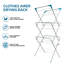 Emelyn Metal Foldable Freestanding Drying Rack