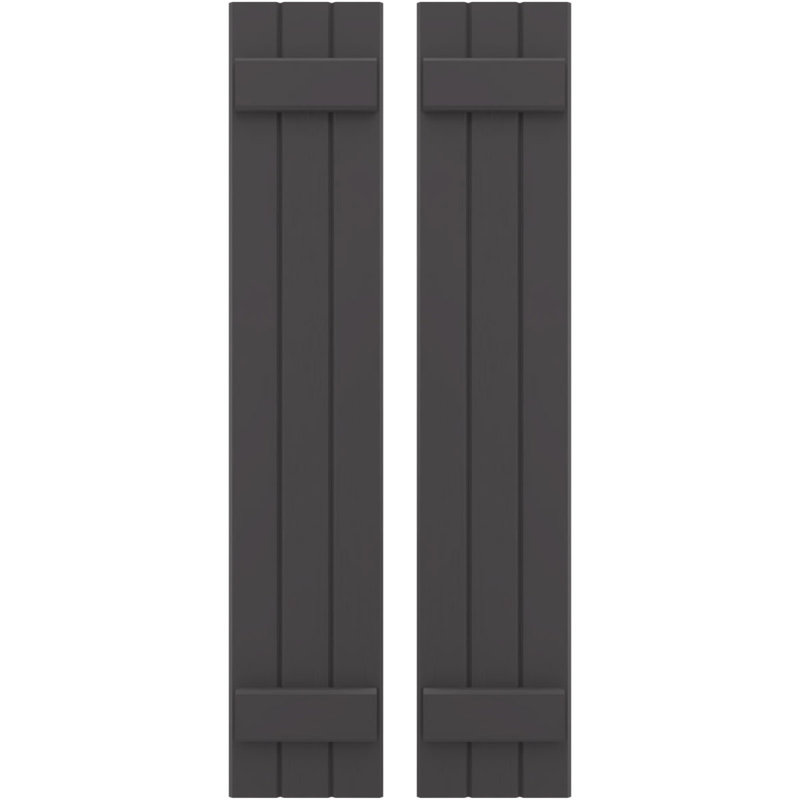 Volets de planche-n-lattes (par paire) Americraft (2 lattes), Shadow Mountain, 10 1/2", 42"