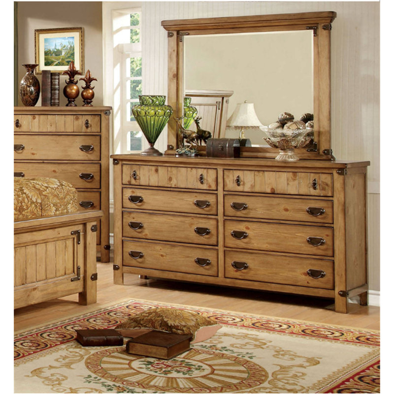 Adames Wood Wall Mirror