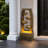 Outdoor Water Fountain with Warm LED Lights, 37.6" Modern Resin Tiered Bowl Fountain-1634205153