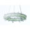 Lustre suspendu en cristal de quartz et anneau de fer Kamilya