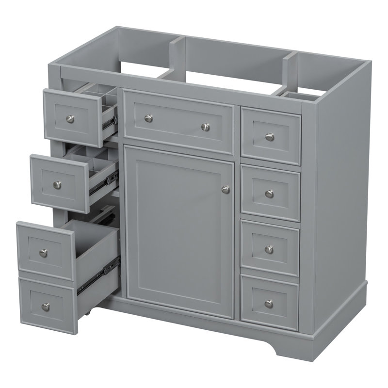 Meuble-lavabo 36 po sans lavabo, Gris