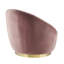 Chaise pivotante en velours rose performance performance Whirr-500667569