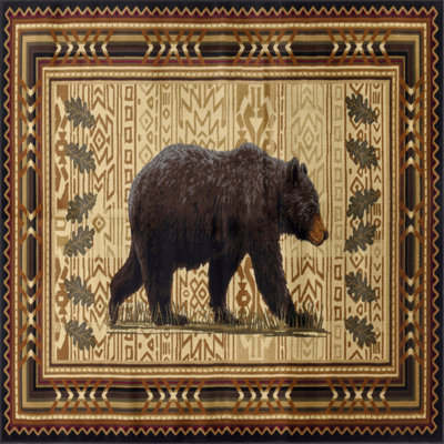 2 Ft. 7 In. X 7 Ft. 3 In. Lodge Style Style Area Rug