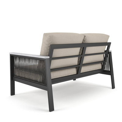 Townsend 55'' Wide Outdoor Loveseat with Sunbrella® Cushions