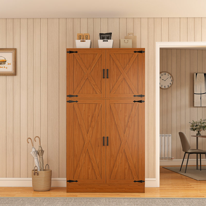 Armoire 70,9 po H, Brun