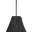 Luminaire suspendu moderne en rotin noir tissé-1190530760
