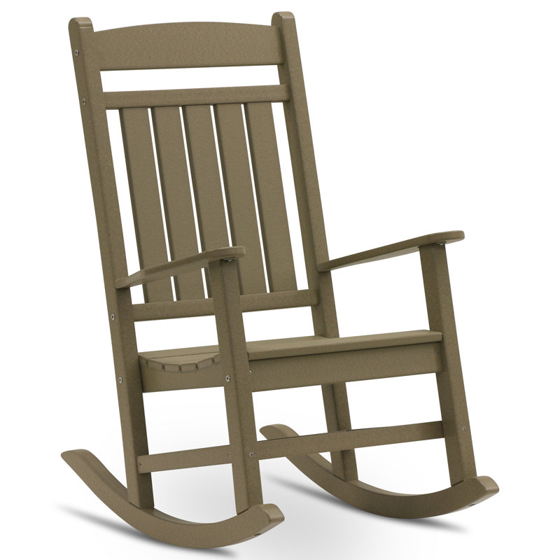 Chaise berçante classique Catelyn, Bois patiné