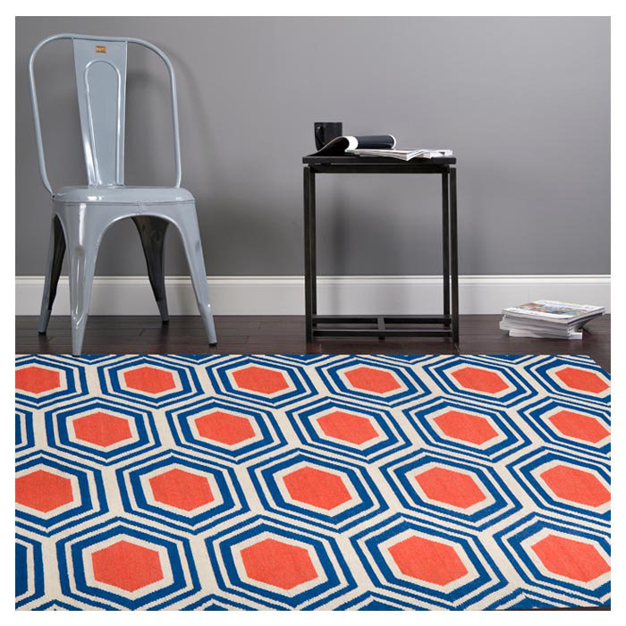 Larksville Wool Geometric Indoor Rug