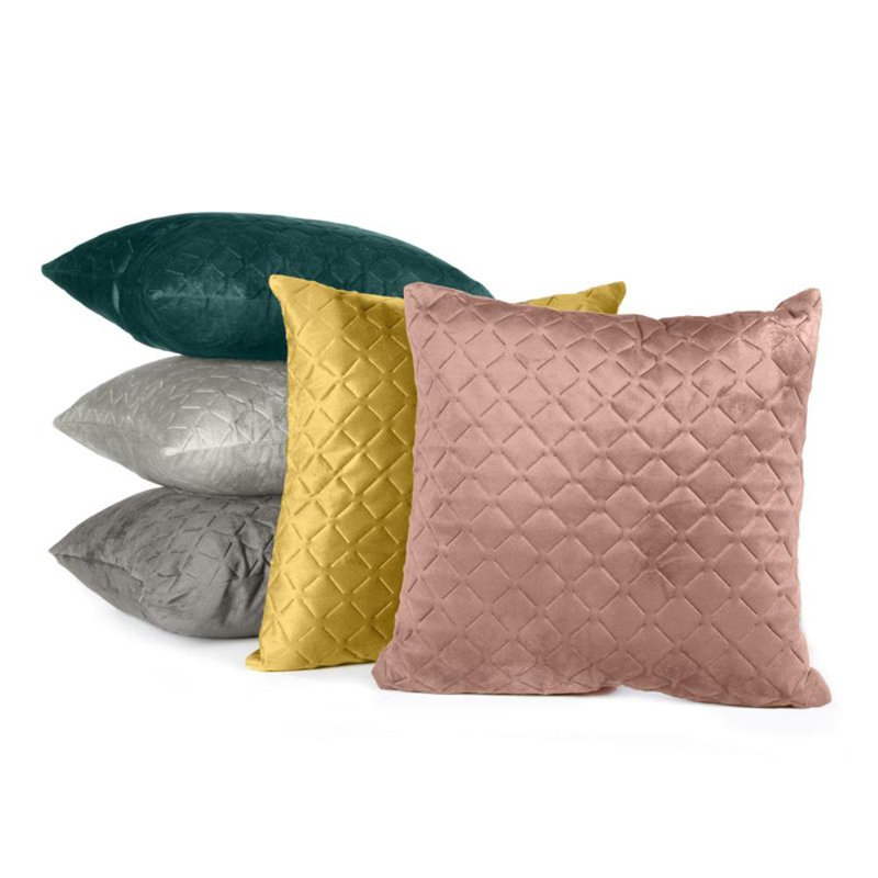Microfiber Square Pillow Case, Dark Beige