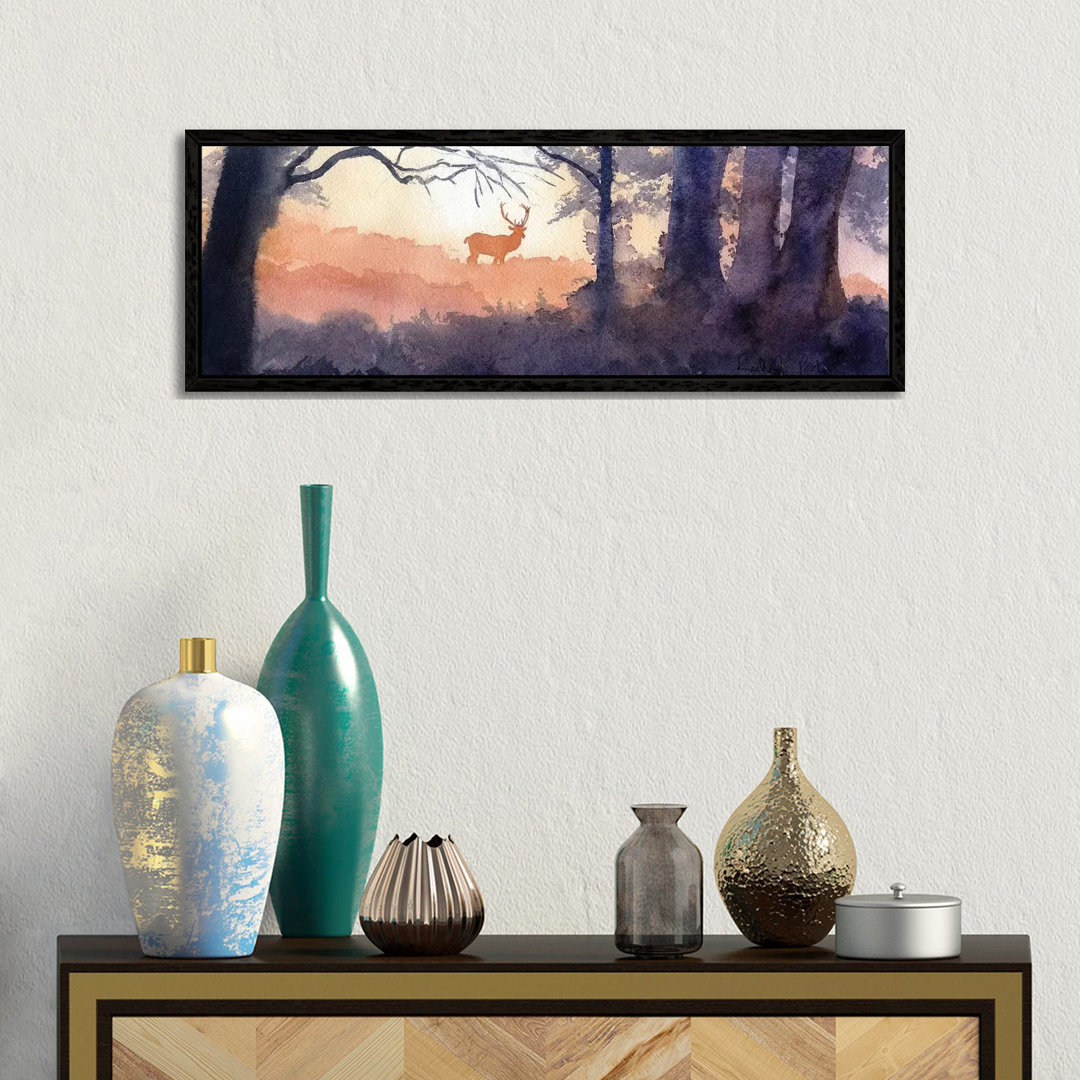 Morning Forest Deer von Rachel Parker - Panoramaleinwand auf Leinwand Giclée auf Leinwand