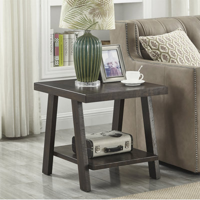 Angeleca End Table with Storage Shelf