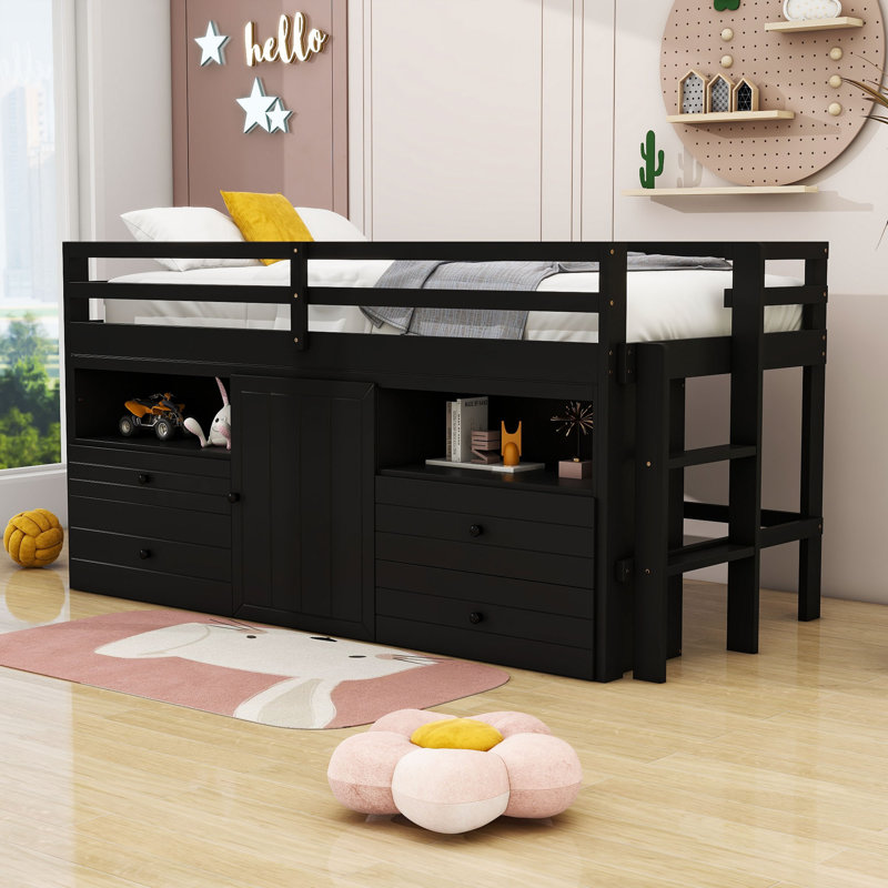 Jeani Kids Bed, Espresso