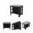 Brooklyn Antibacterial Surface Kitchen Island, Three Concealed Shelves-1900487865