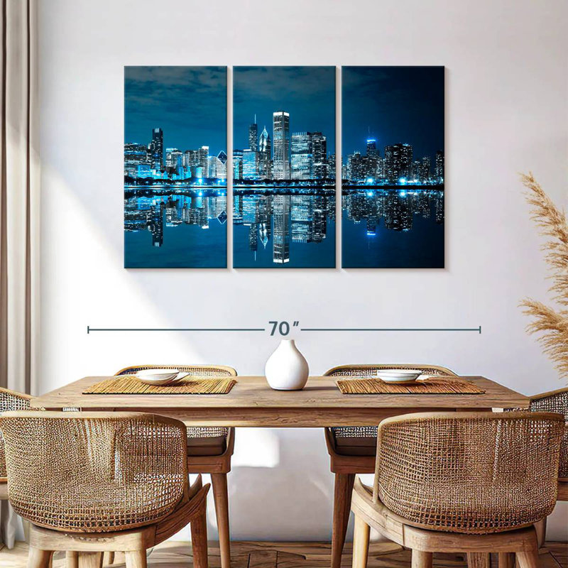 Sireci Chicago Bright Night, 36" H x 57" W