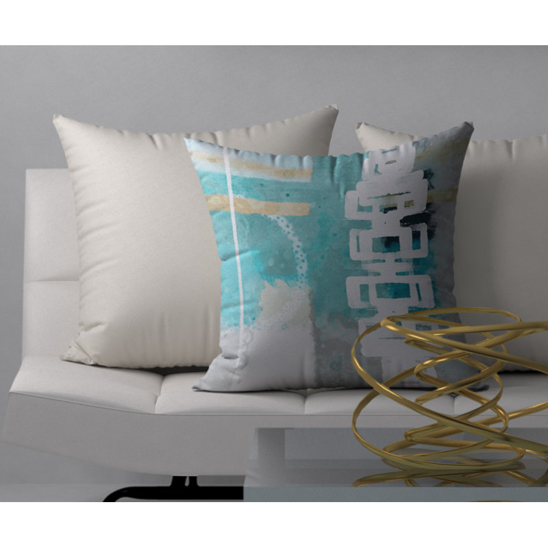 Magnifique Coussin décoratif carré effervescent, 24 po x 24 po
