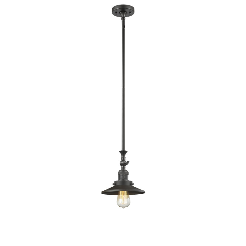 Luminaire suspendu conique à 1 lumière Gault, Bronze huilé