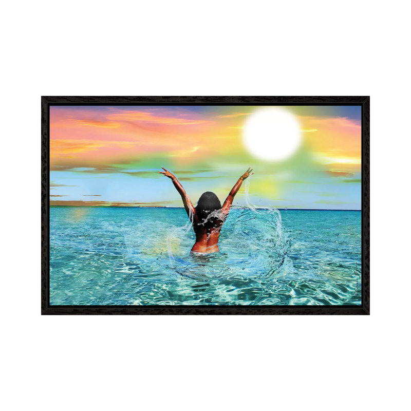 In My Element by Yvonne Coleman Burney - Print on Canvas, 66.04 cm H x 45.72 cm W, Black Framed