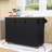 Kitchen Island Cart on Wheels with Drop Leaf, Towel Rack and Adjustable Shelves-1164597375