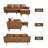 84'' Upholstered Reversible Sectional Sofa with Chaise, Movable Ottoman, Solid Wood Legs and Frame-1651982366