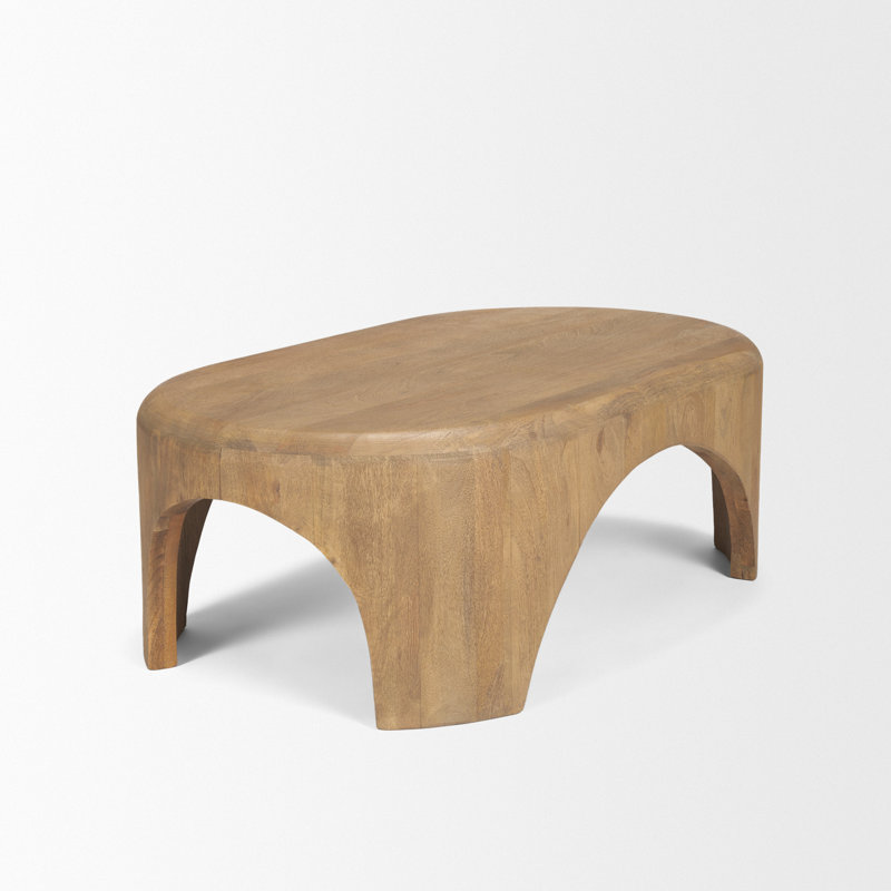 Shima Oval Coffee Table, Brown