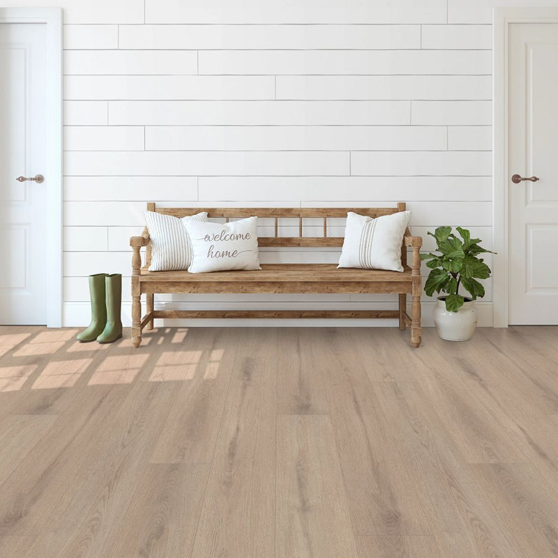 Shaw Aspire 8-mm T x 9-in W x 72-in L Waterproof Luxury Vinyl Plank Flooring, Bone Beige