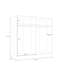 Roderic 4 Door Manufactured Wood Wardrobe