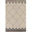 Tapis marocain en laine fabriqué à la main à motif de treillis 7 x 11