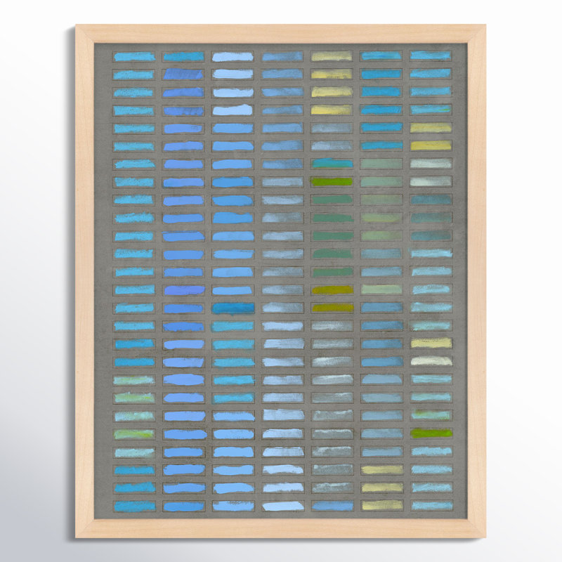 Beyond The Blues Painting by Jacques Pilon, 20" H x 16" W x 1.25" D, Maple
